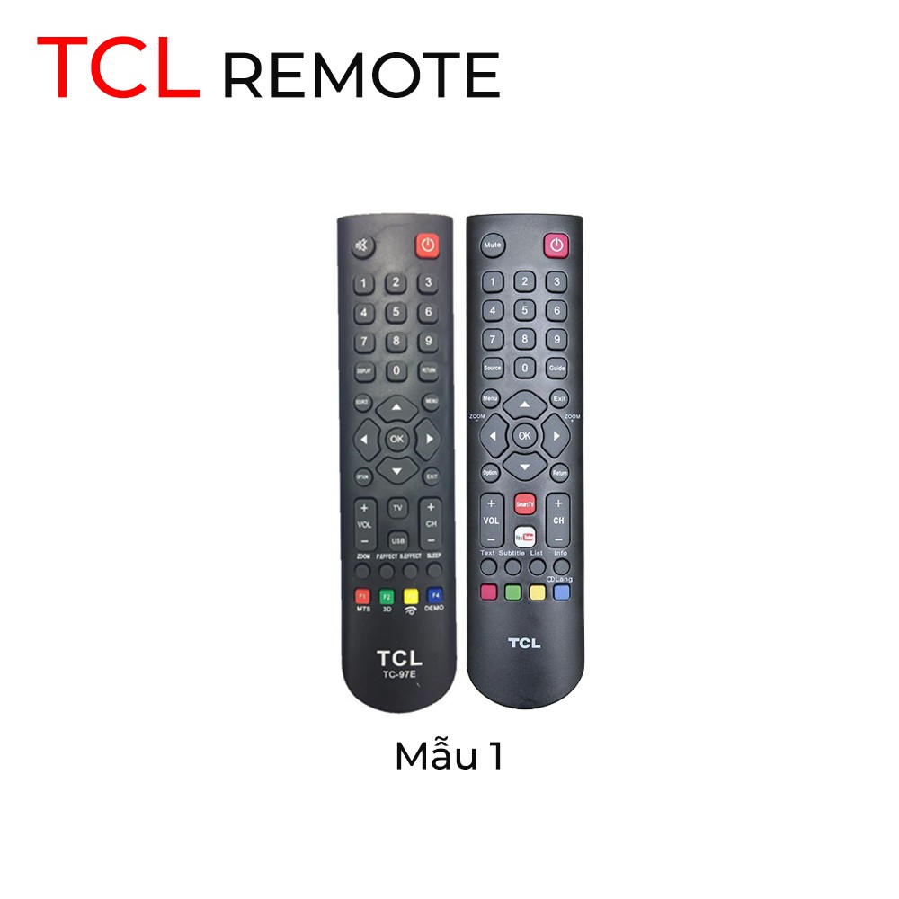 Điều khiển TV TCL các loại - Remote TV TCL các loại chọn mẫu