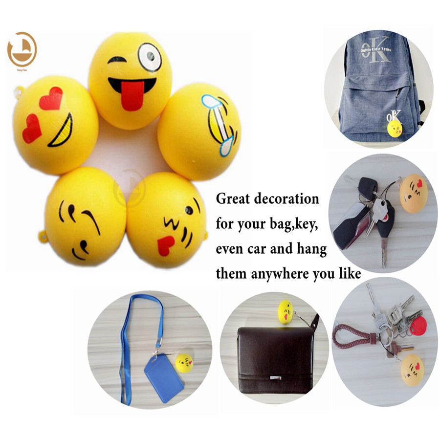 Bộ 30 Đồ Chơi Squishy Hình Mặt Cười Dễ Thương