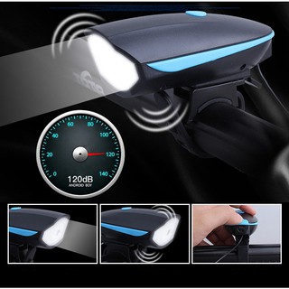 Đèn trước có còi xe đạp thể thao (USB)