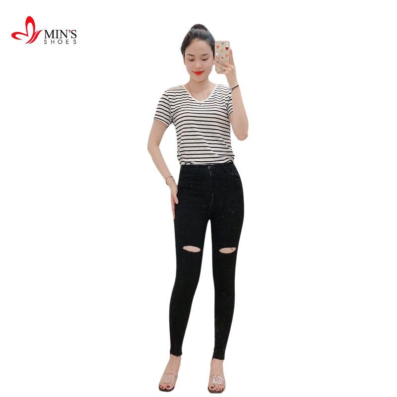 Min's Shoes - Quần Legging Rách Gối Tôn Dáng 99