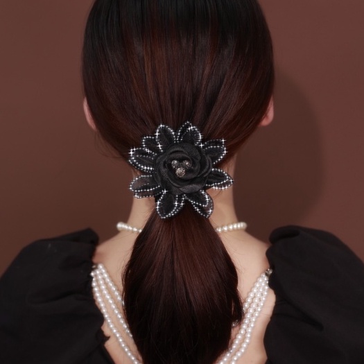 Dây Cột Tóc Đính Hoa Hướng Dương Lấp Lánh Chất Lượng Cao