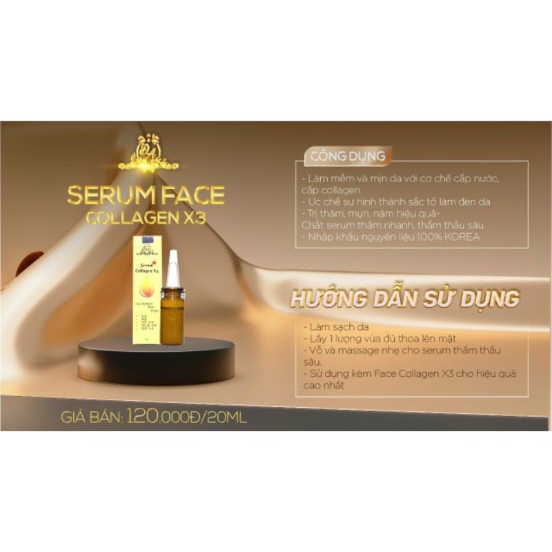 Serum Nám Colagen X3 Chính Hãng 20ml