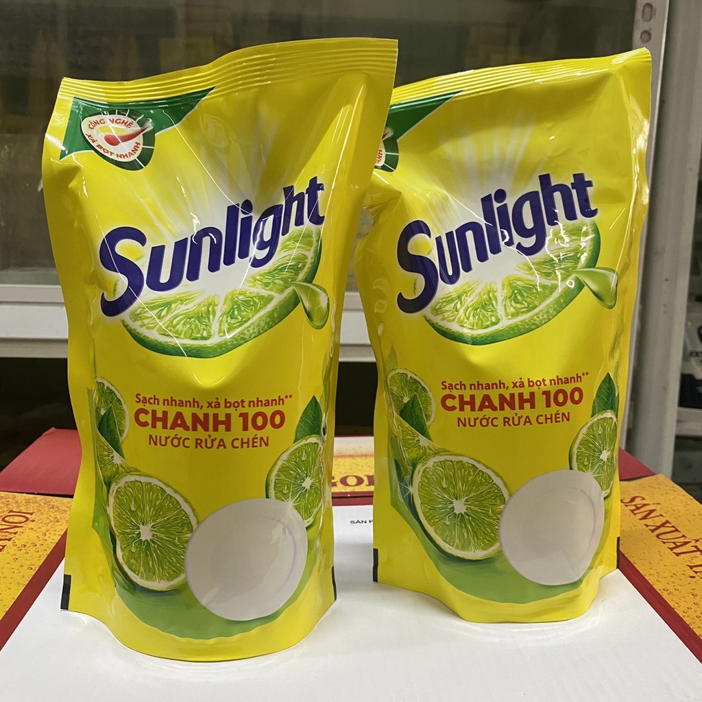 Nước rửa chén Sunlight Chanh 100 túi 750g