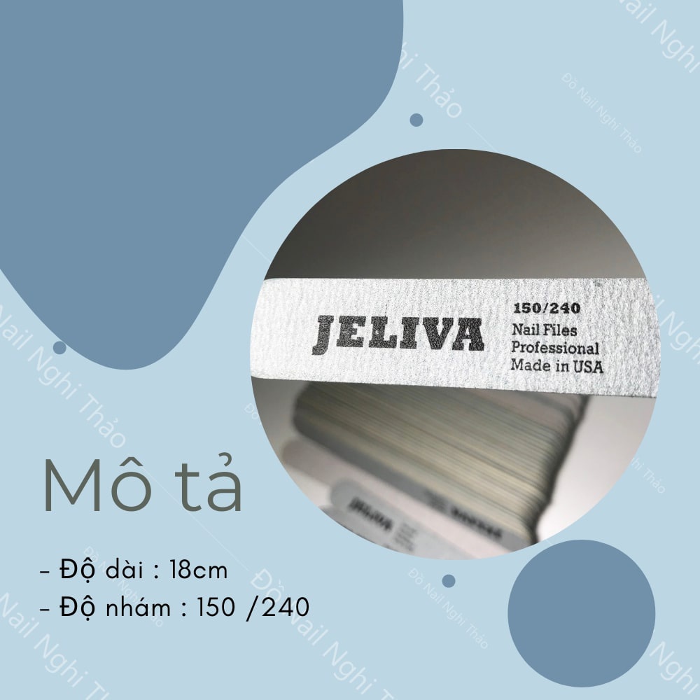 Dũa móng tay tạo form jeliva LADURA