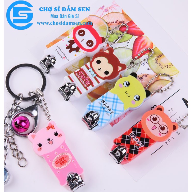 Bấm Móng Tay Hoạt hình Dễ thương, Phụ kiện Gắn chìa khóa siêu cute. Giao màu ngẫu nhiên B04-BamMT-HH