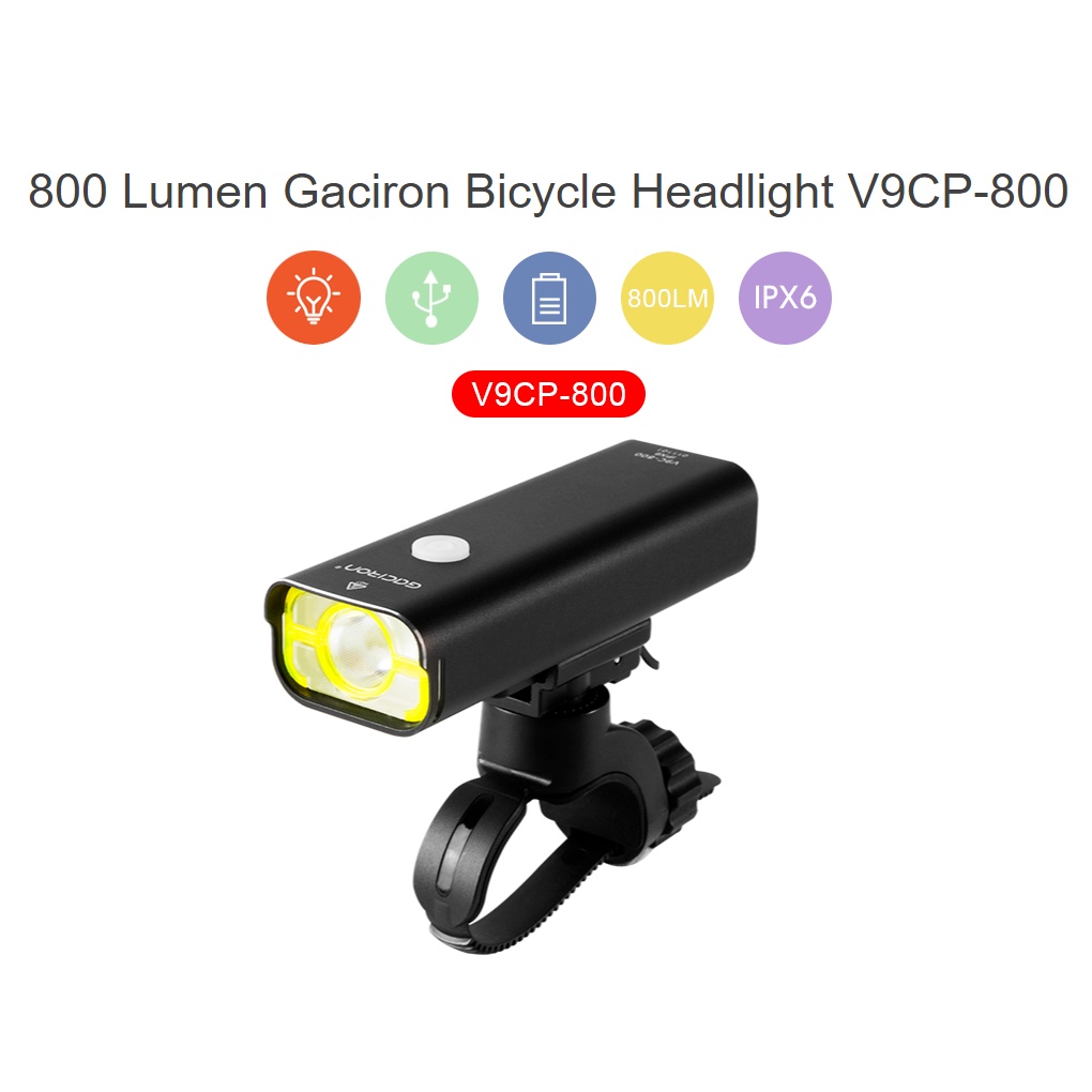 [Bán Buôn] Đèn Xe Đạp Gaciron V9CP-800 Lumens [Chính Hãng]