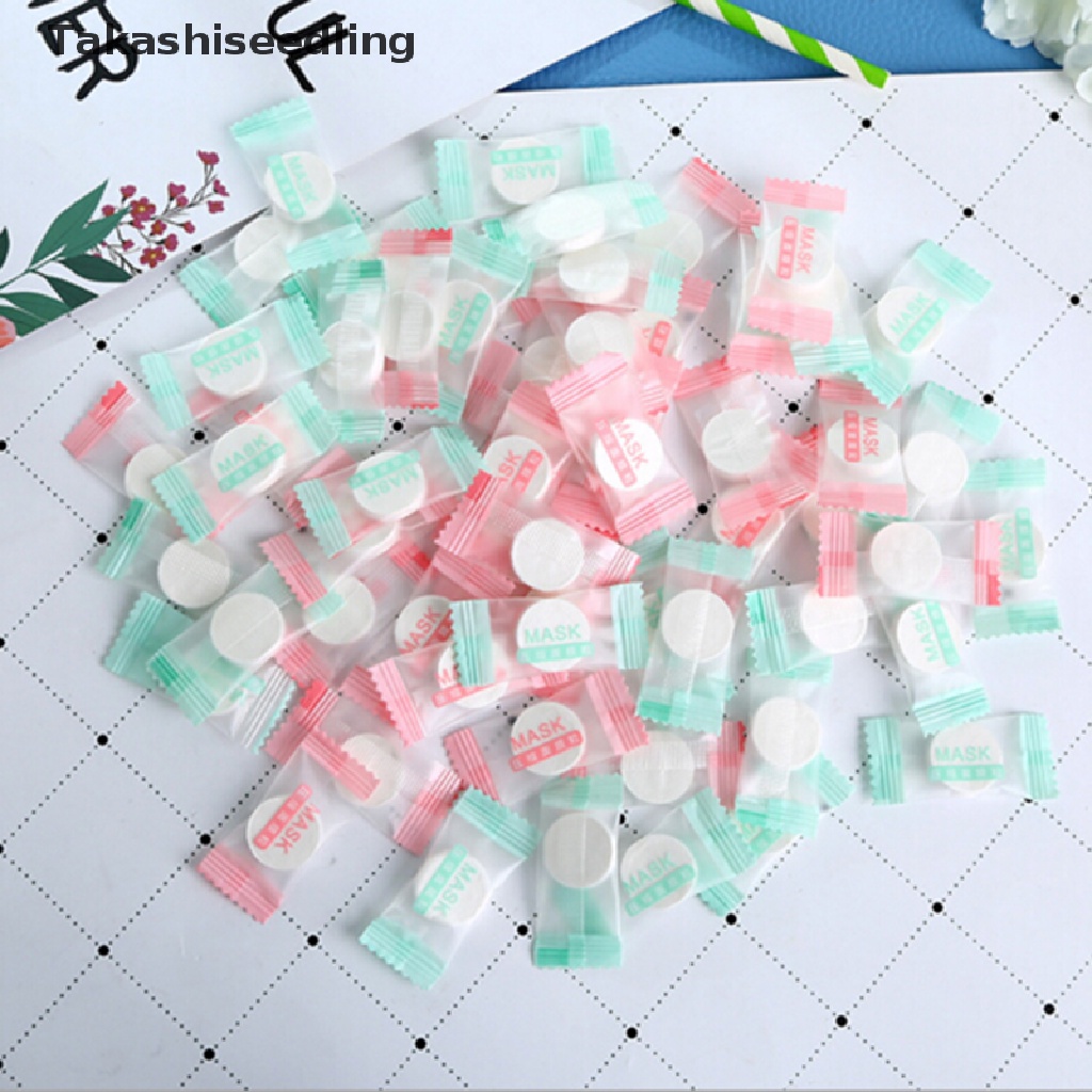 (Takashiseedling) Mặt Nạ Nén Vải Không Dệt Dưỡng Ẩm Tự Làm