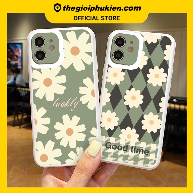 Ốp iphone - Ốp lưng iphone cạnh vuông viền camera good time dành cho ip 6 đến 14promax - g61