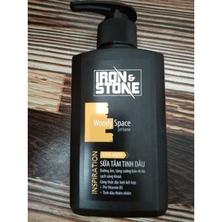 Sữa tắm/dầu gội romano , tinh dầu iron & stone cho nam,180g
