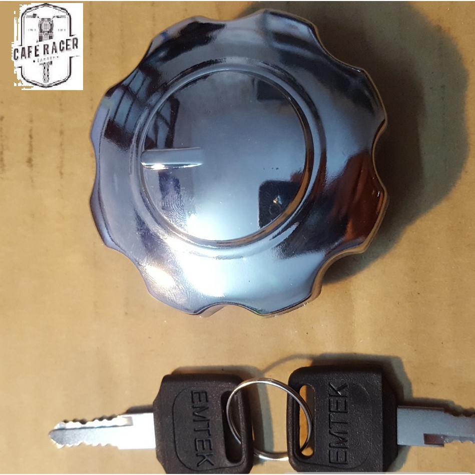 BỘ NẮP KHÓA BÌNH XĂNG MỘC ĐỘ GÒ NHỎ CHO XE MÁY ĐỘ CLASSIC. CAFE RACER