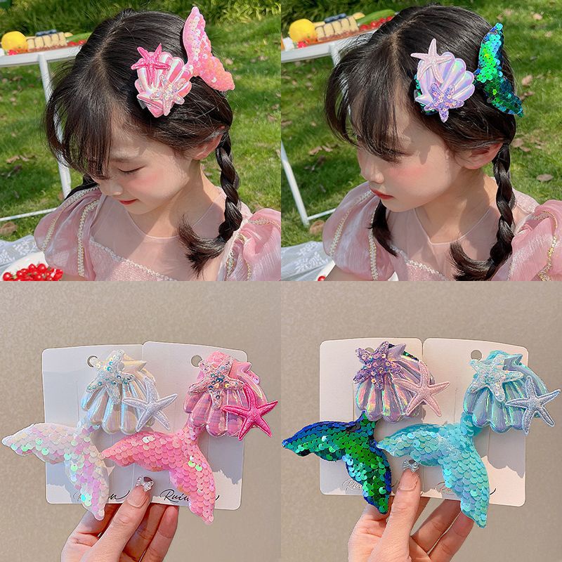 Kẹp Tóc Hình Nàng Tiên Cá Dễ Thương Xinh Xắn Dành Cho Bé Gái
