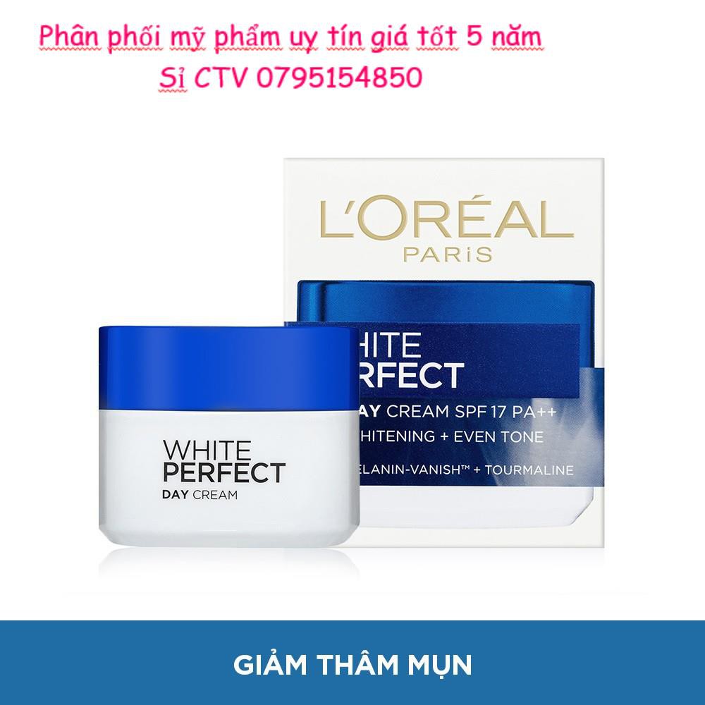 Kem dưỡng trắng da vitamin L’Oreal Paris White Perfect ban ngày SPF17 PA++ 50ml (Kem ngày)