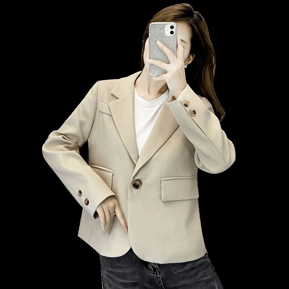 Áo Khoác Vest Nhỏ Dáng Rộng Dày Dặn Phong Cách Hàn Quốc Thời Trang Xuân Thu Mới Cho Nữ