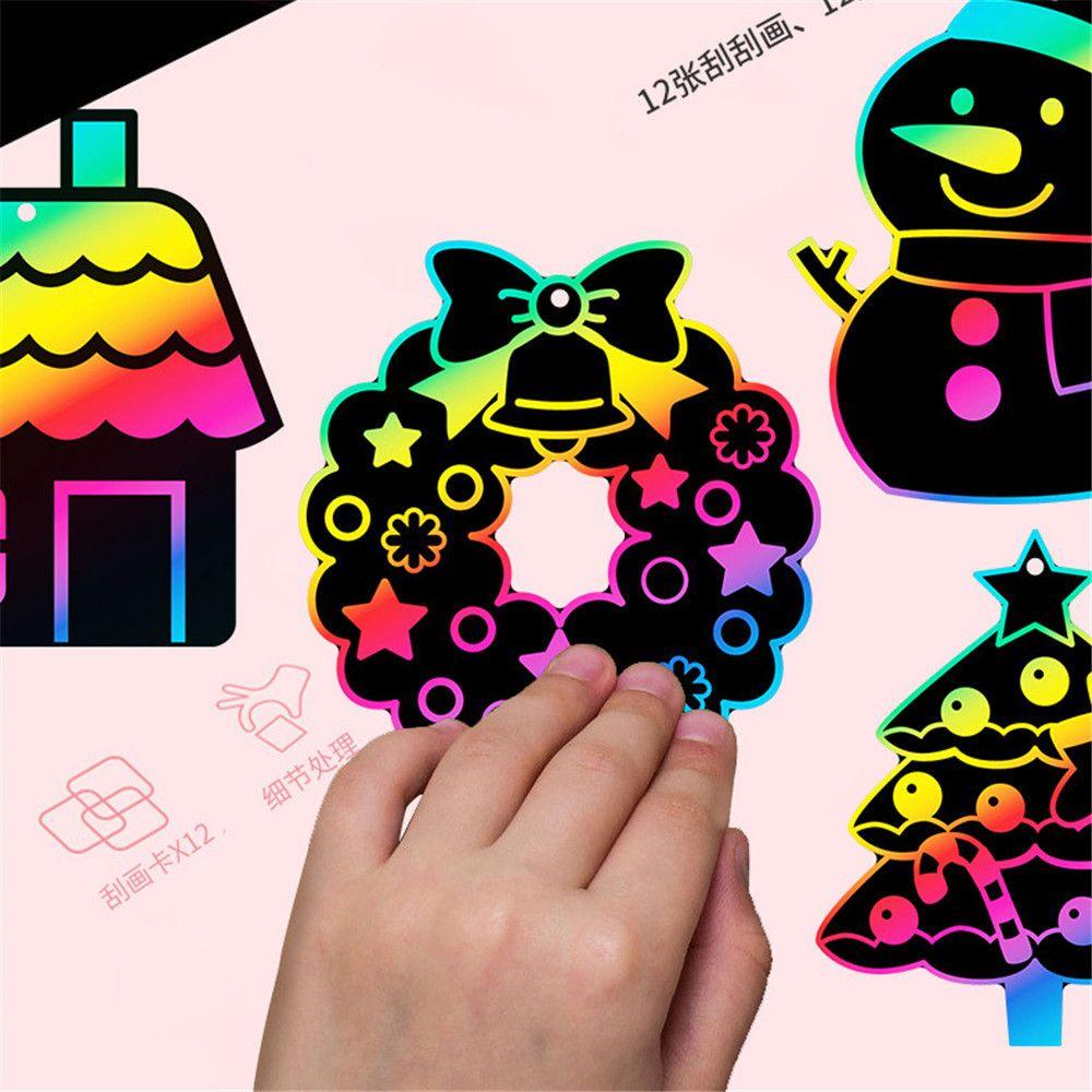 Bộ 12 Giấy Vẽ Tranh Màu Cầu Vồng Cho Bé