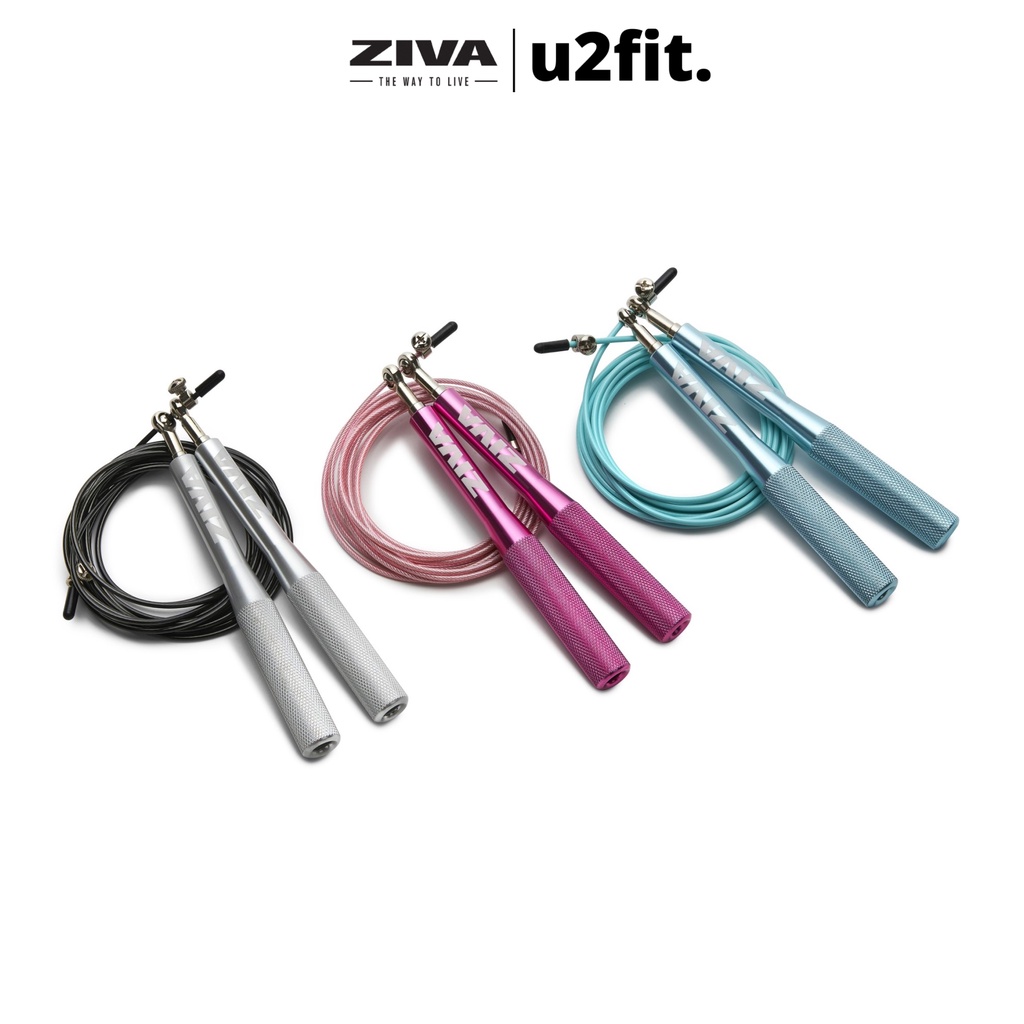 Dây Nhảy Tốc Độ ZIVA - Tay Cầm Kim Loại Chắc Chắn Hỗ Trợ Các Bài Tập Cardio - Speed Jump Rope