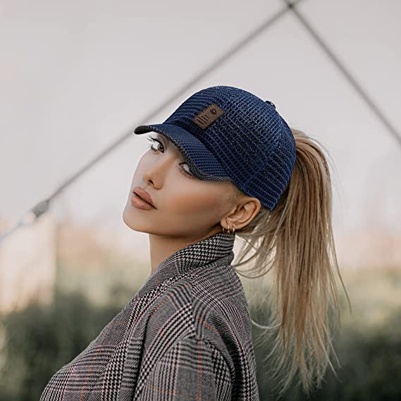 Mũ lưỡi trai phối lưới thoáng khí phong cách hip hop cho nam nữ