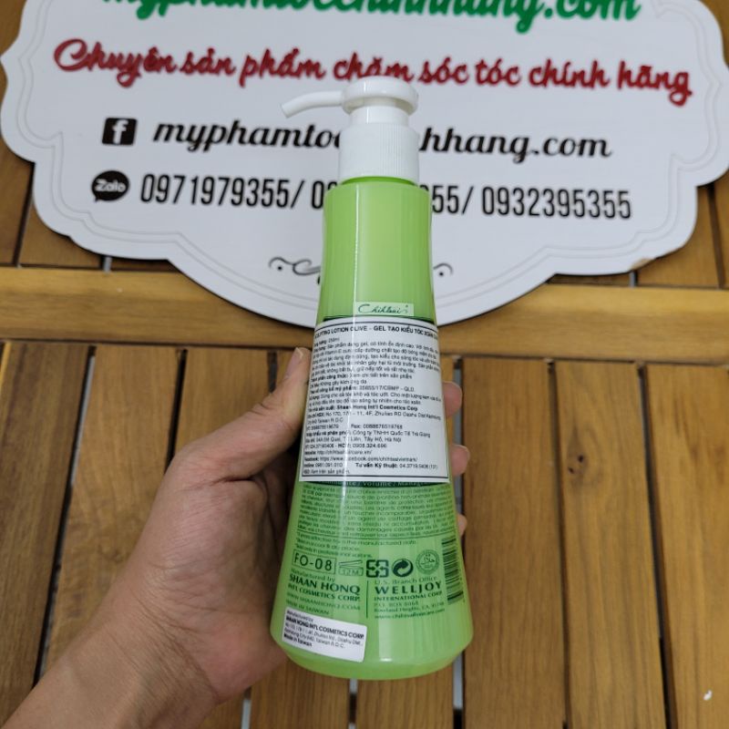 GEL TẠO KIỂU TÓC XOĂN CHIHTSAI 250ML