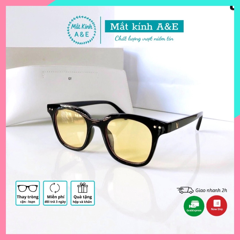 Kính mát chữ V Southside A&Eeyewear mắt kính râm Hàn Quốc tròng màu thời trang nam nữ kèm hộp kính