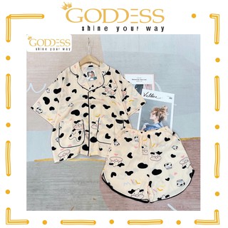 [Mã GODD2407 giảm 5% đơn 199K] Bộ đồ Pijama Lụa Mango 💖 Đồ ngủ đùi Bigsize 40 - 65kg mango mát mịn cao cấp