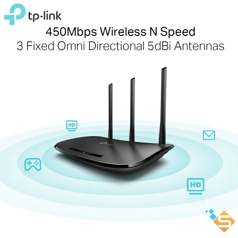 Bộ phát Wi-Fi Chuẩn N Tốc Độ 450Mbps TP-Link TL- WR940N V6.0 - Bảo Hành Chính Hãng 24 Tháng