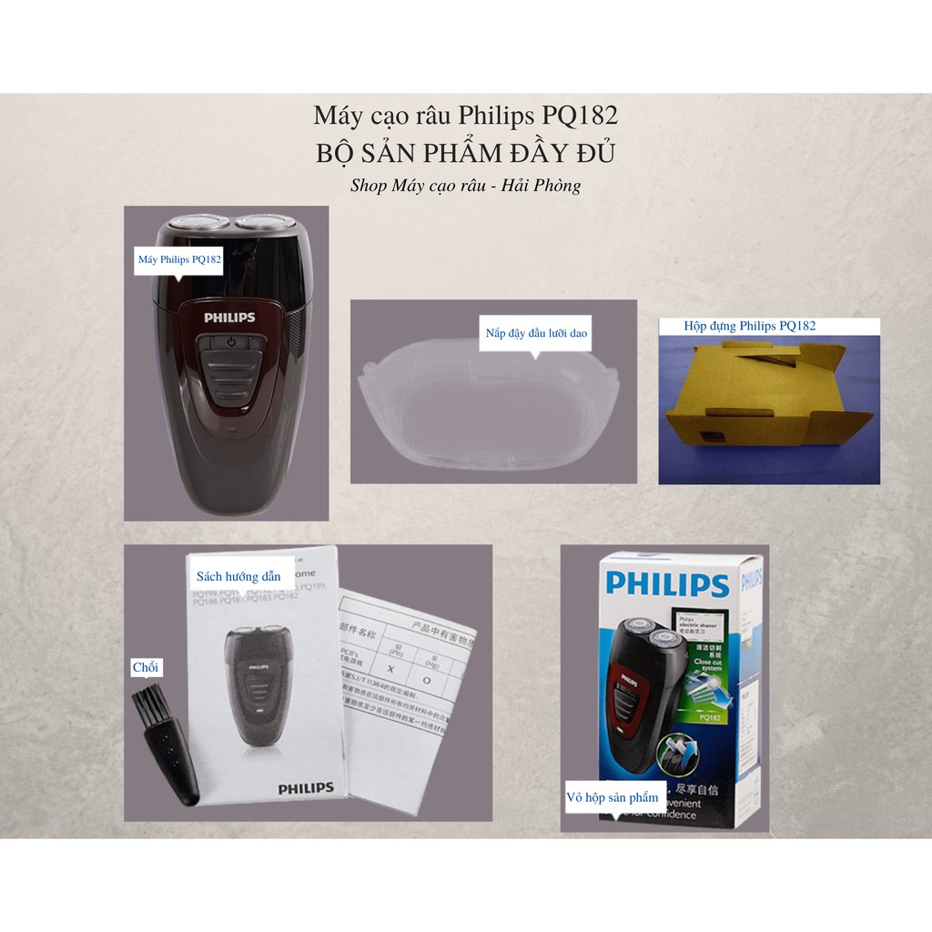 Máy cạo râu Philips PQ182 - pin sạc - BH 2 năm