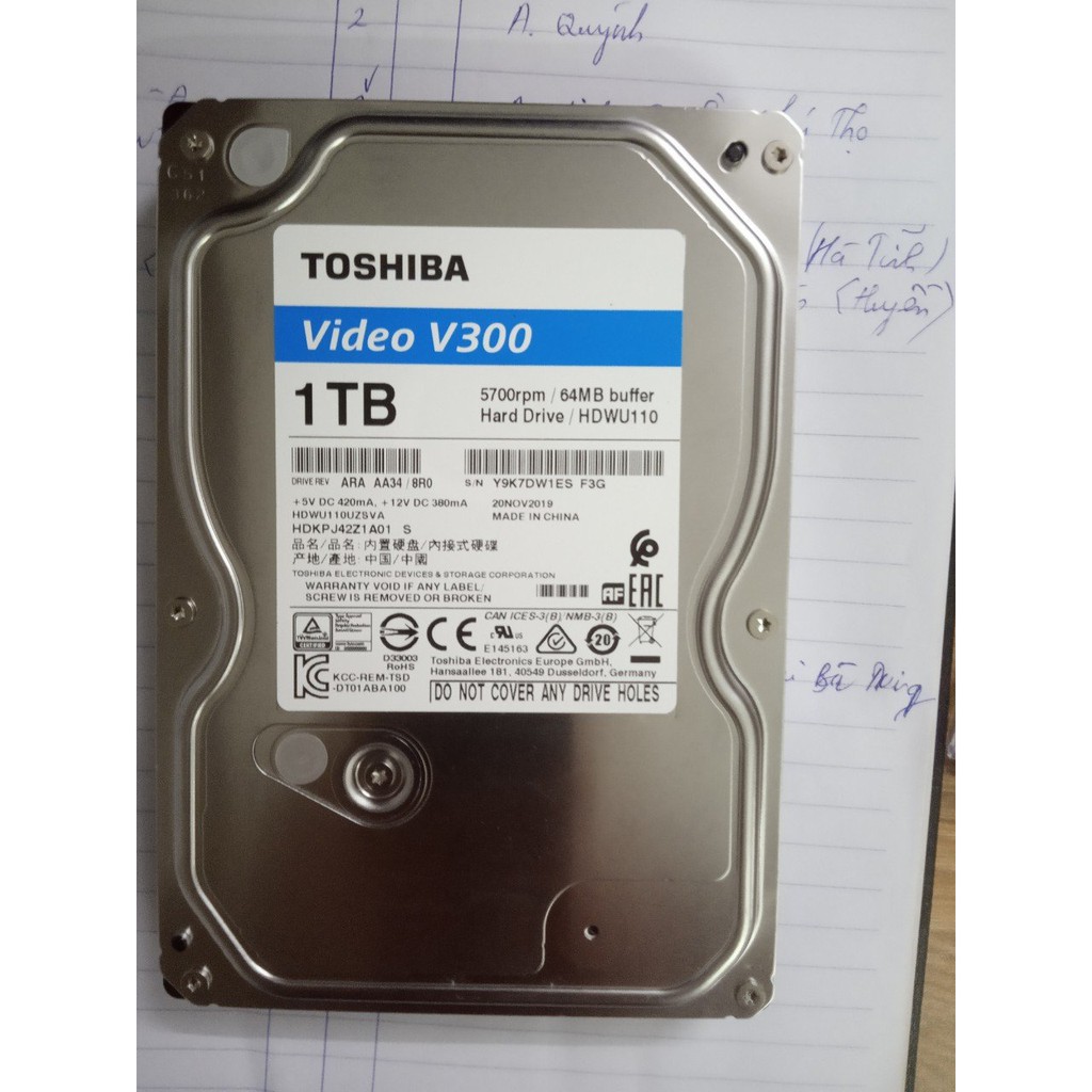 Ổ cứng HDD 1Tb TSB chuẩn AV