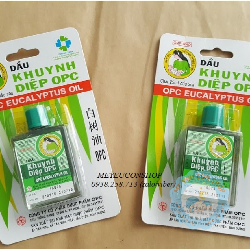 DẦU KHUYNH DIỆP OPC / PMC 25ml Cho Trẻ Sơ Sinh Và Mẹ Sau Sinh