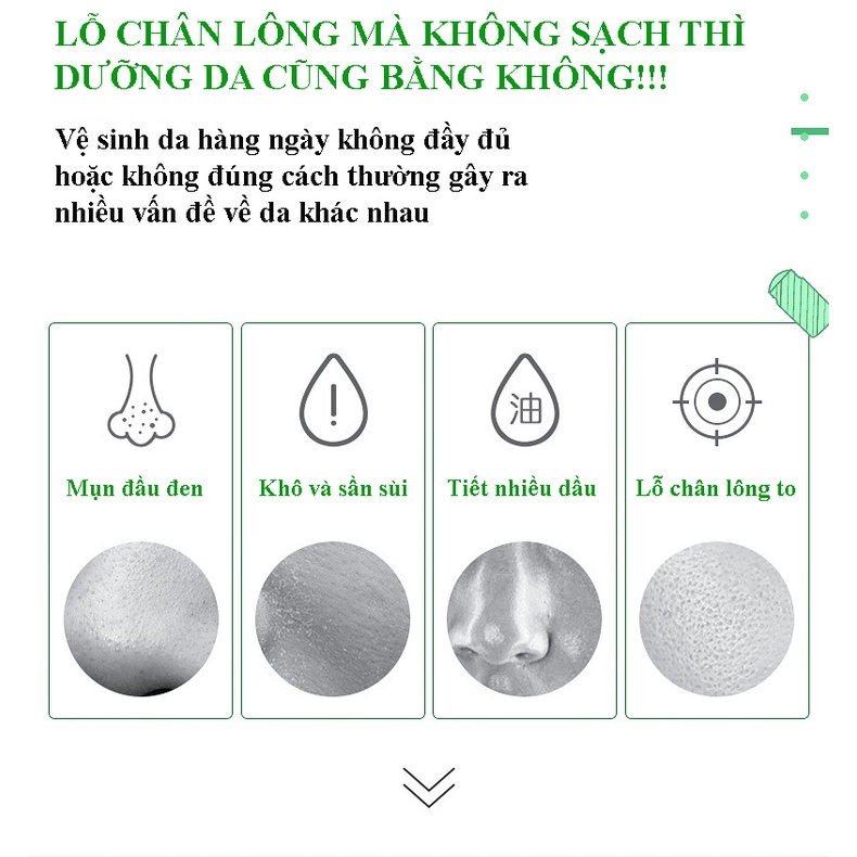 Mặt nạ bùn đất sét trà xanh bơ rau má giảm mụn làm sạch lỗ chân lông sáng da Hunmui 40g