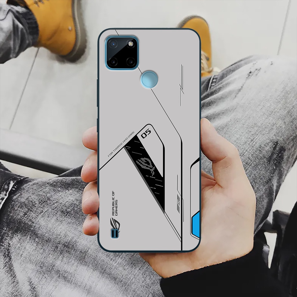 Ốp lưng Realme C21, C21Y - ROG Gaming edition, chất liệu kính cường lực