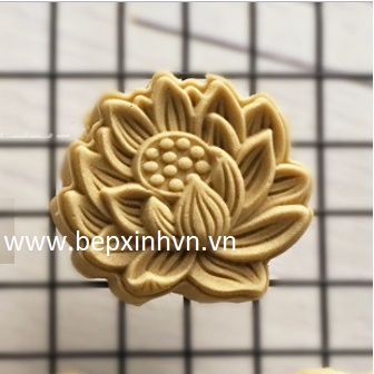 Khuôn trung thu 50g 01 mặt sen nở