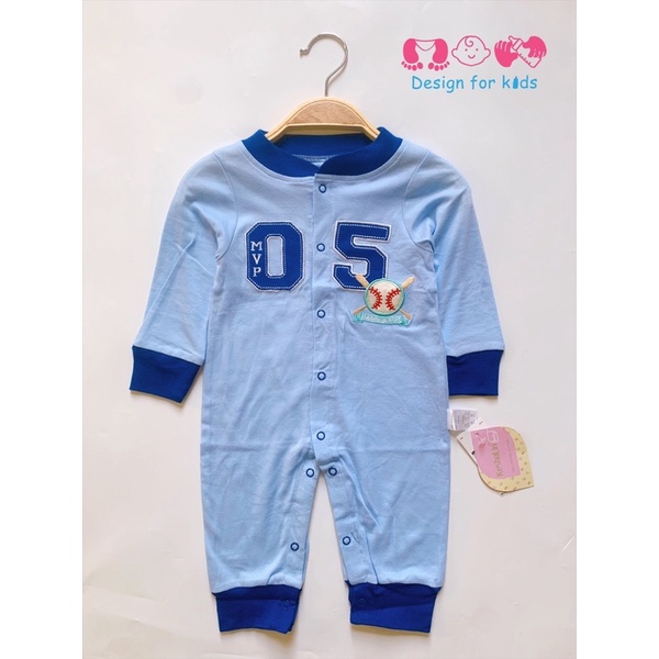 Bodysuit / Sleepsuit kín cổ, không tất chân vải cotton mềm cho bé trai và bé gái