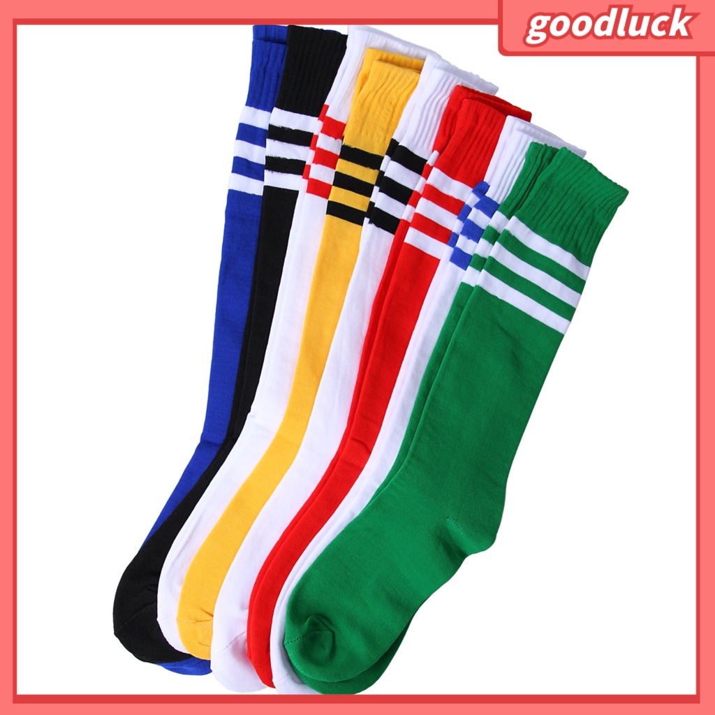 Tất thể thao cổ cao kẻ sọc cho nam nữ