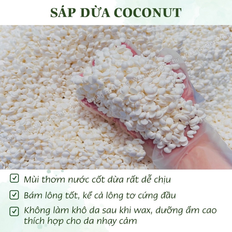 LỌ 500GR SÁP WAX LÔNG NÓNG MÙI DỪA [ HỦ PET SIÊU TIẾT KIỆM DỄ BẢO QUẢN ]