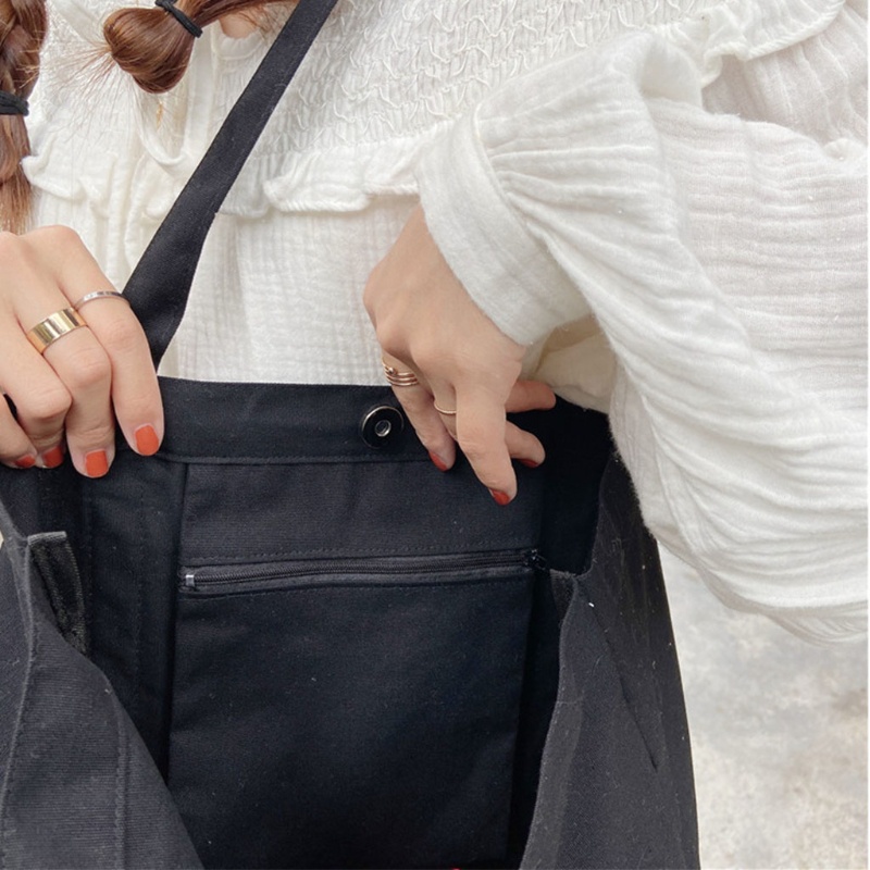 Túi vải Màu Sắc Đơn Giản Phong Cách Retro Cho Nữ