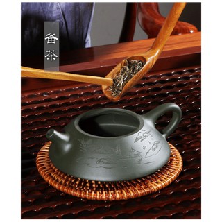 Ấm Thạch Biều Thanh sa dáng dẹt( 120ml)