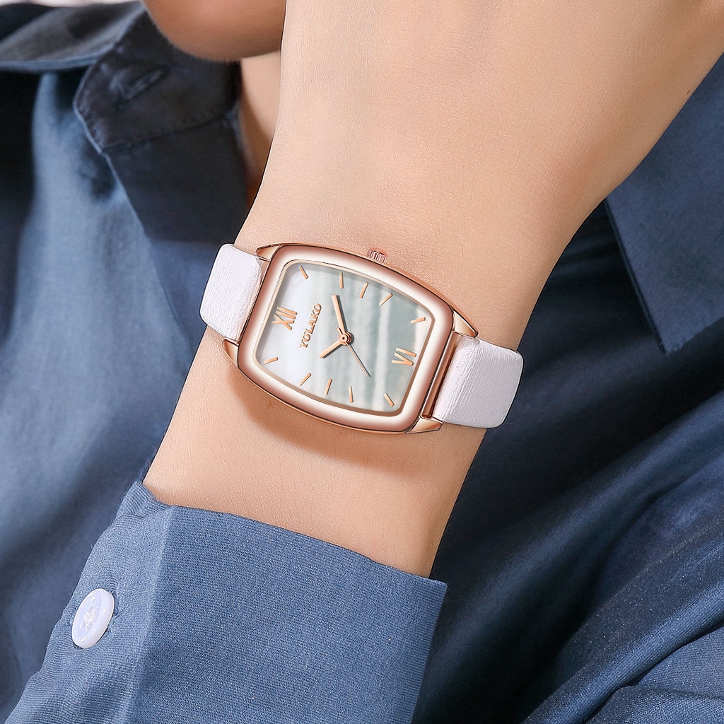 Đồng Hồ Nữ Dây Da Mặt Đá Hoa Cương Thời Trang Sang Trọng | BigBuy360 - bigbuy360.vn