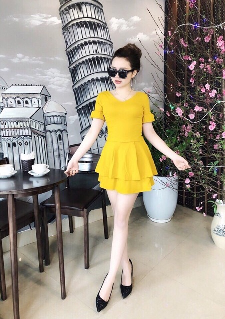 Set váy rời chất cotton tăm đẹp