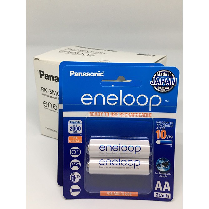 Pin sạc Panasonic Eneloop 2000mAh vỉ 2 viên