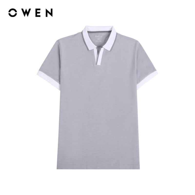 Áo polo Nam ngắn tay Owen Bodyfit Xám -  APV220627