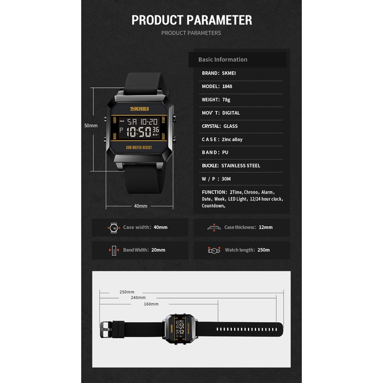 Đồng Hồ Thể Thao Nam SKMEI Thời Trang