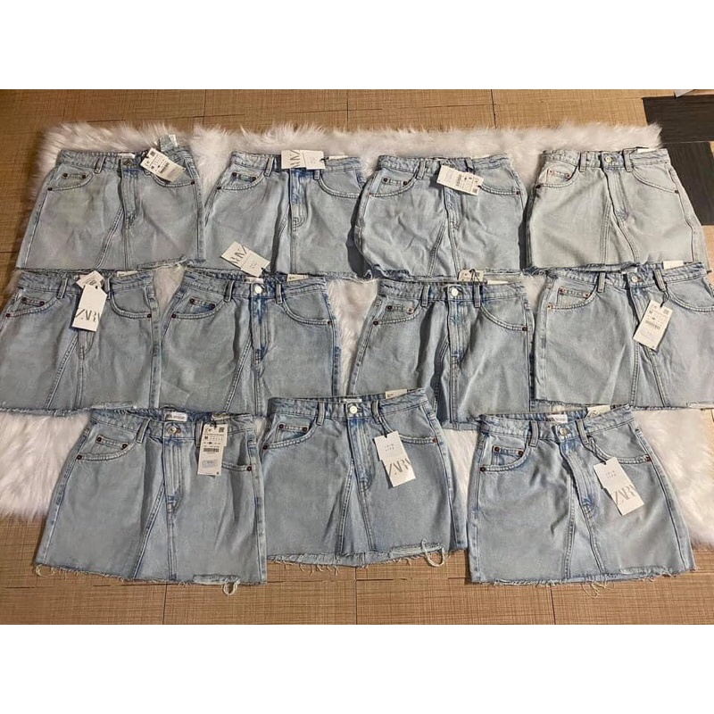 NEW TAG chân váy Jean zara size S - CHUẨN AUTH