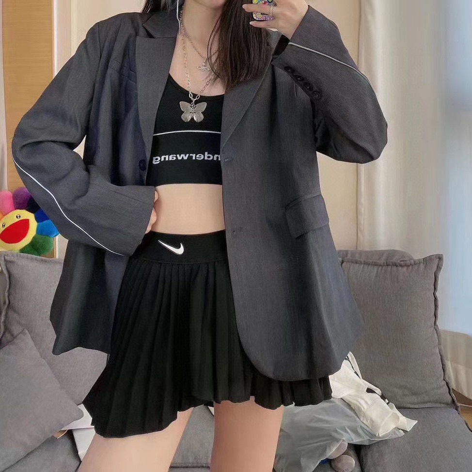 【Quà tặng miễn phí】Chân Váy Thể Thao Xếp Ly Phong Cách Retro Cho Nữ | BigBuy360 - bigbuy360.vn