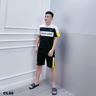 Bộ thể thao nam chất cotton , bộ quần áo thun nam form chuẩn
