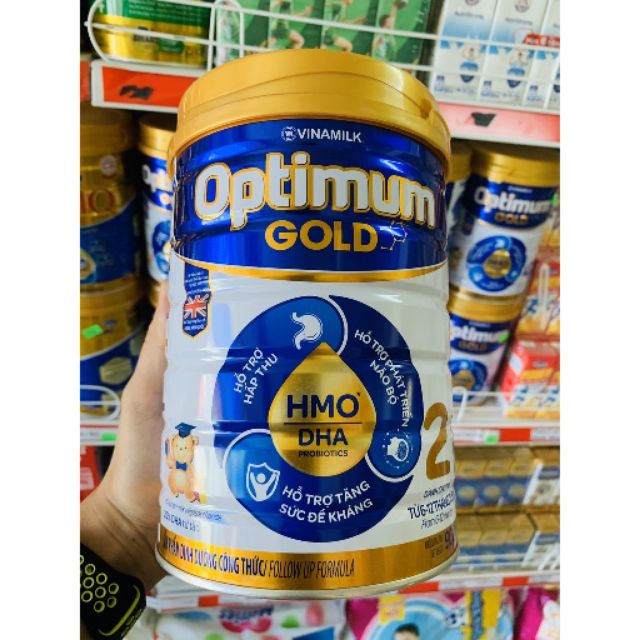 Sữa optimum gold  HMO số 2 loại 900g date 2022