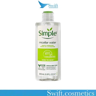 [ Hàng Chính Hãng] Nước Tẩy Trang Cho Da Nhạy Cảm Simple Micellar Cleansing Water 200ml