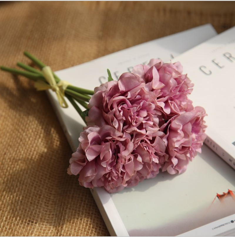 Hoa Mẫu Đơn Giả Bằng Lụa Chất Lượng Cao Dùng Để Trang Trí Tiệc Cưới