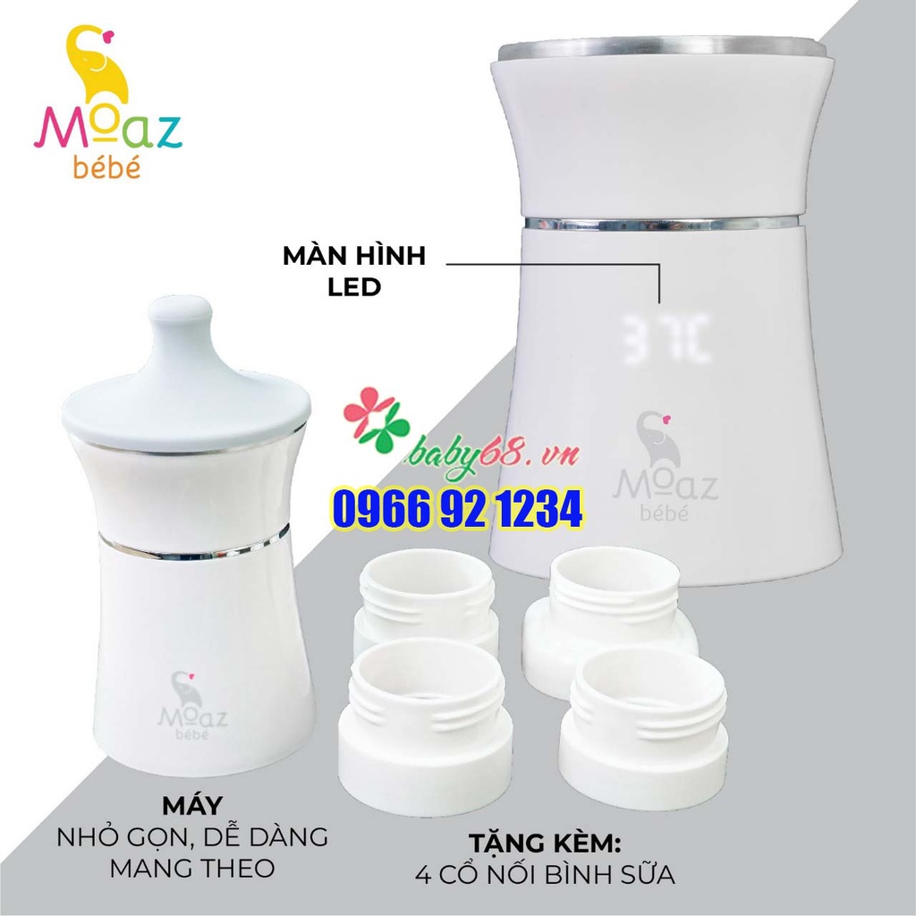 Máy hâm sữa di động cầm tay Moaz Bebe MB-041