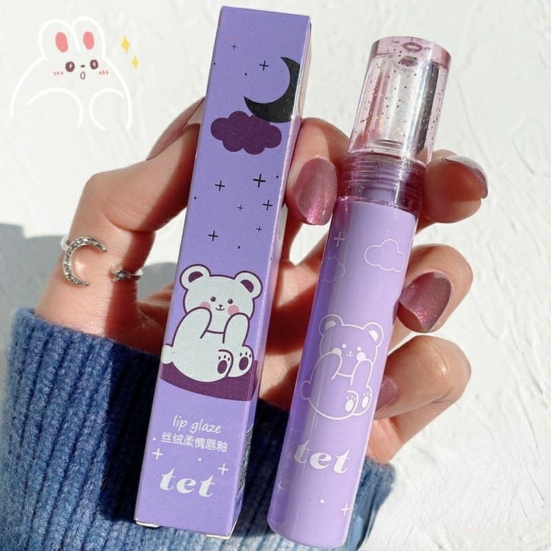 [Hàng mới về] Son kem màu nhung lì vỏ in hình gấu dễ thương chất lượng cao | BigBuy360 - bigbuy360.vn