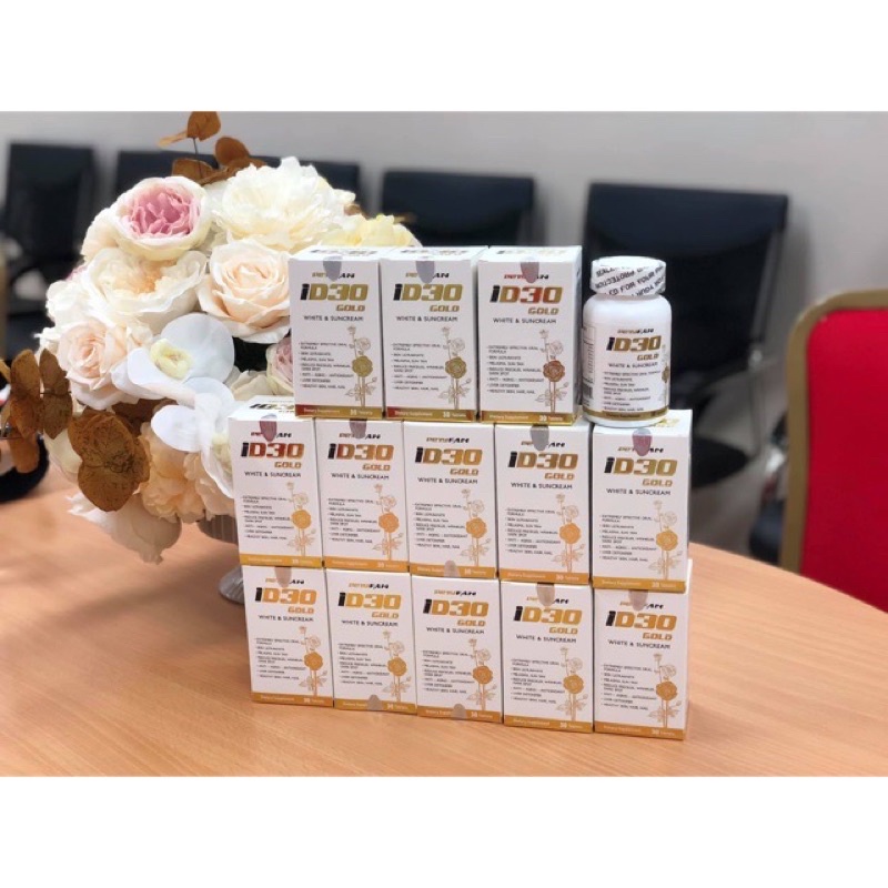 Viên uống trắng da chống nắng Petyfan ID30 Gold - Hộp 30 viên