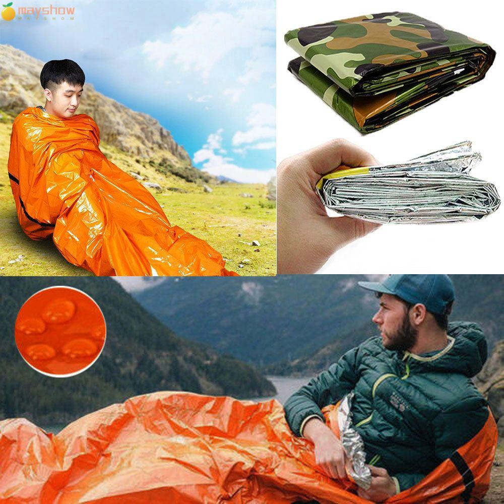 Túi ngủ bằng PE chống nắng/ thấm nước họa tiết rằn ri thiết kế nhỏ gọn tiện dụng cho hoạt động ngoài trời